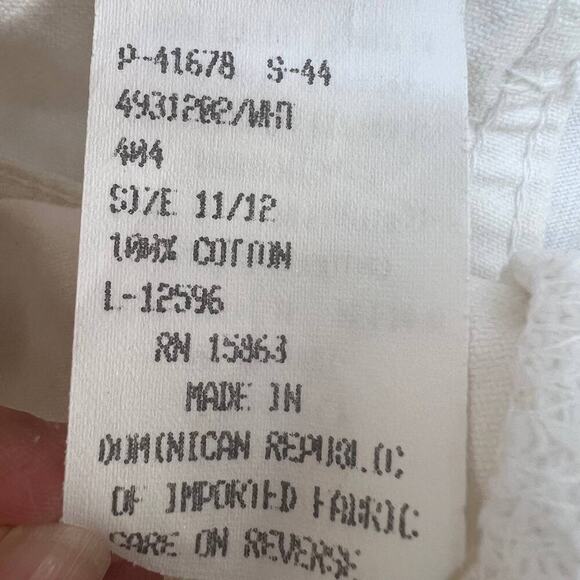 Vintage 90's Bonjour Button Fly Women's Jean Shorts Size 11/12 White - Picture 12 of 14